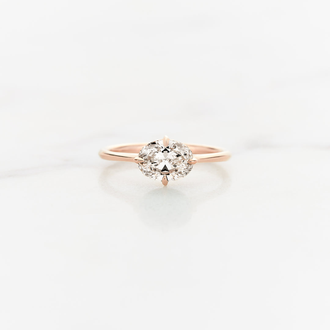 Myrtle Horizontal Oval Solitaire