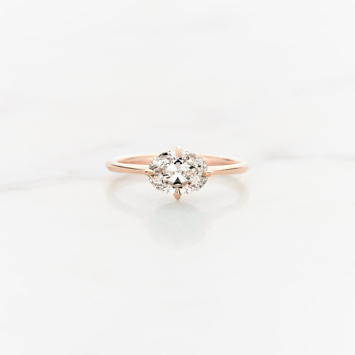 Myrtle Horizontal Oval Solitaire