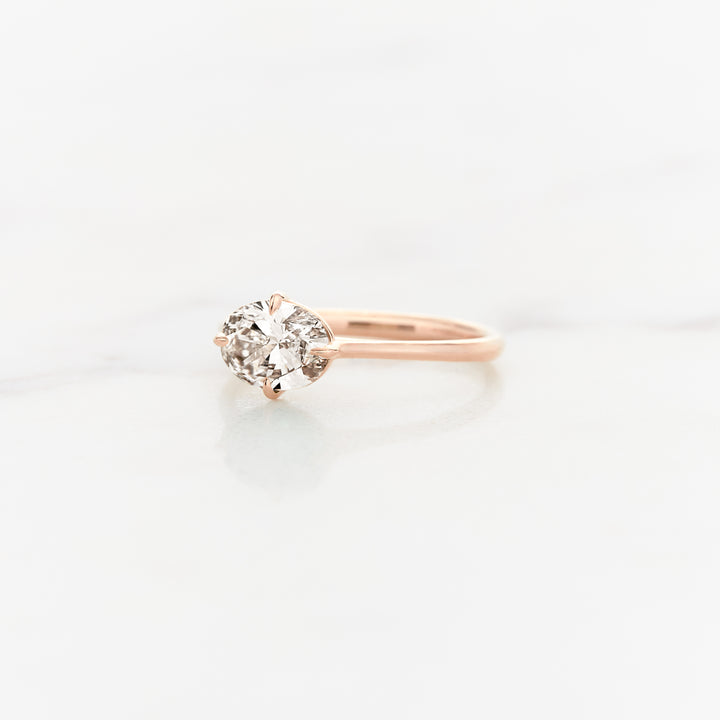 Myrtle Horizontal Oval Solitaire