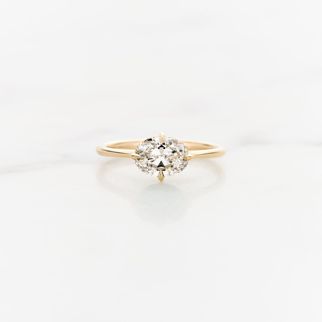 Myrtle Horizontal Oval Solitaire
