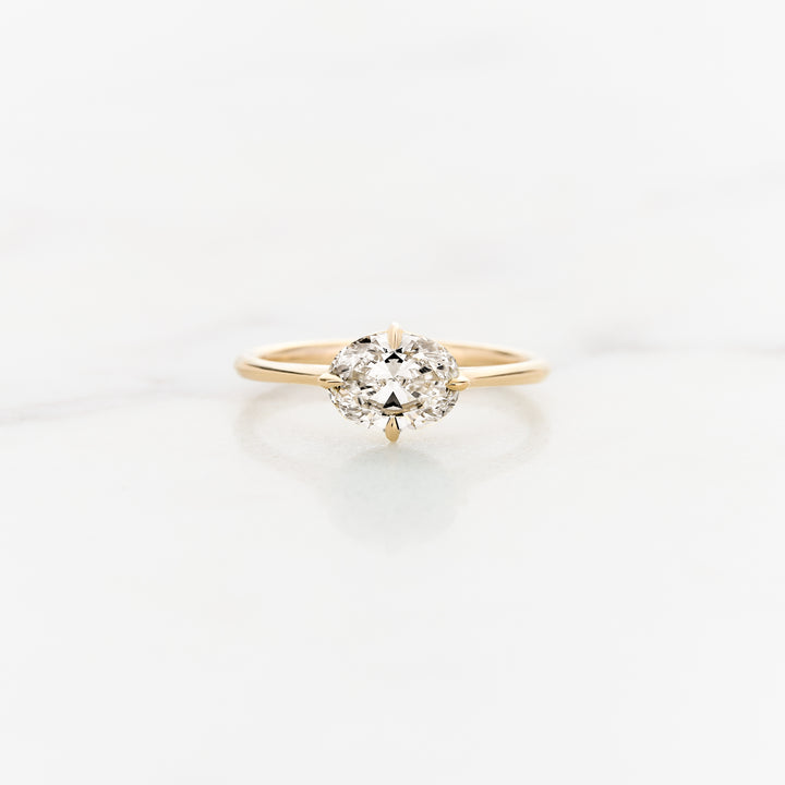Myrtle Horizontal Oval Solitaire