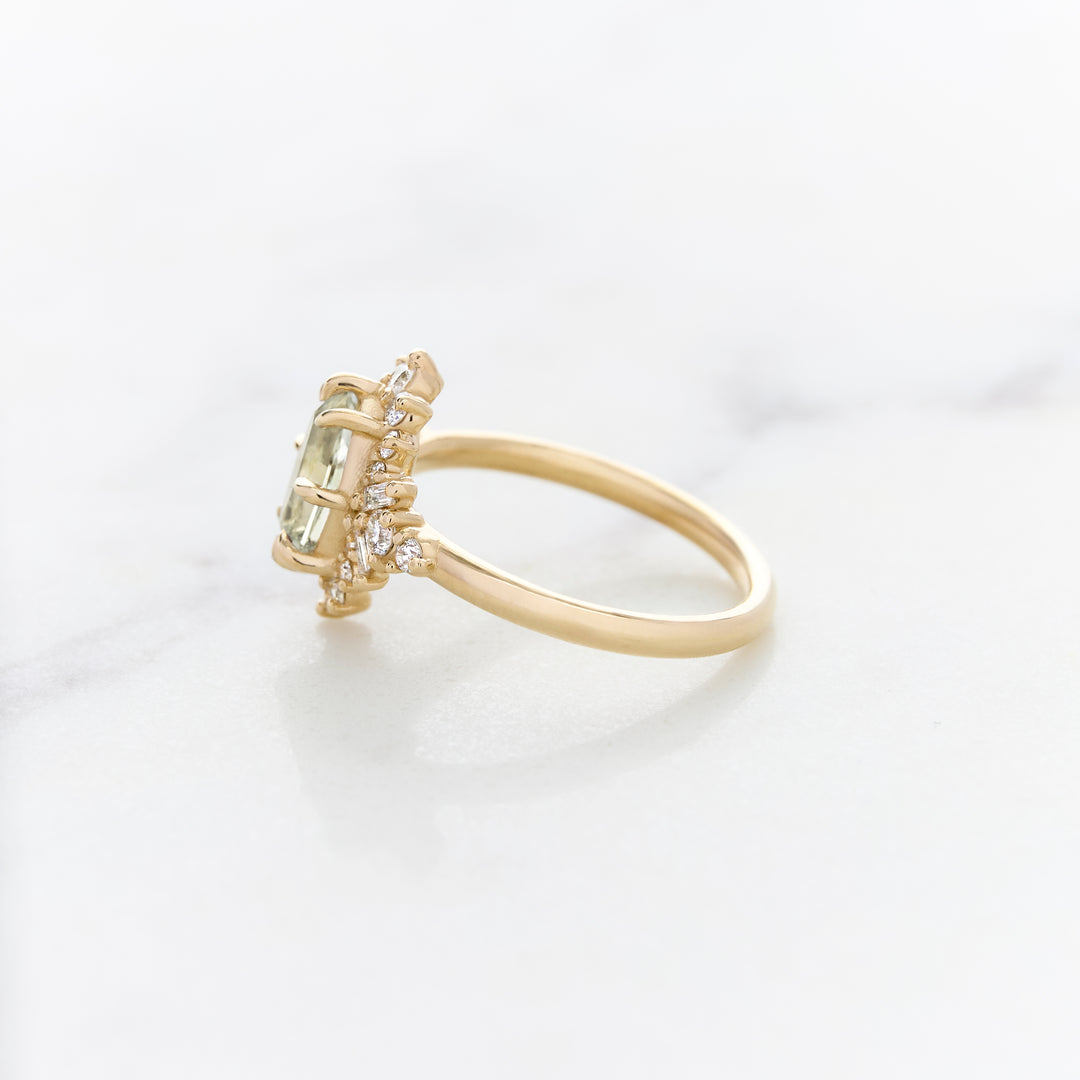 Sage Sapphire in a Custom Halo