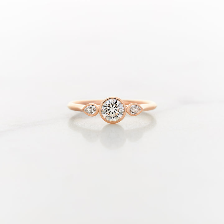 Posey Round Side Stone Ring