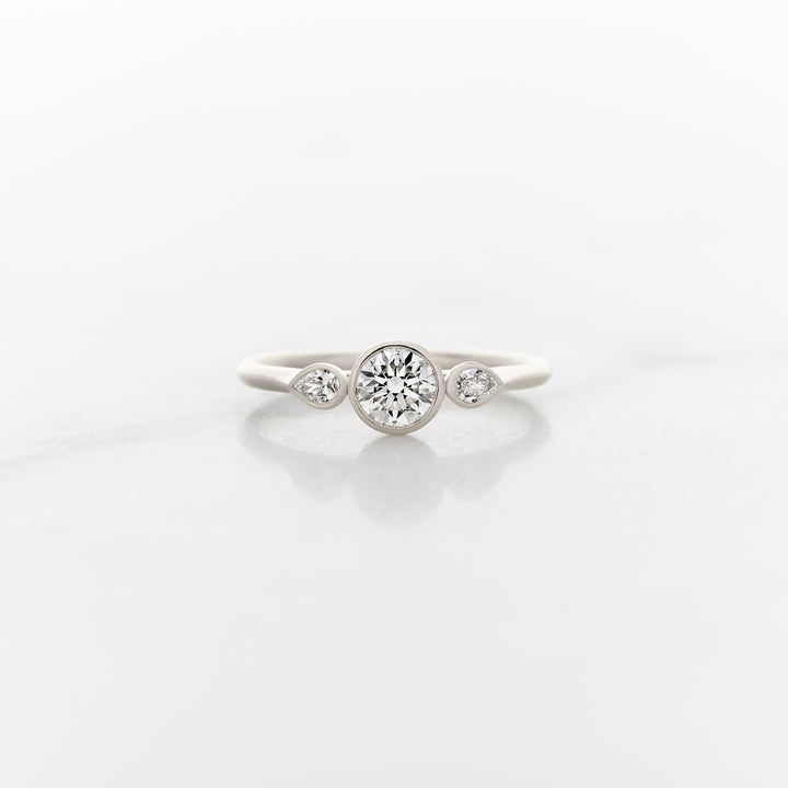 Posey Round Side Stone Ring
