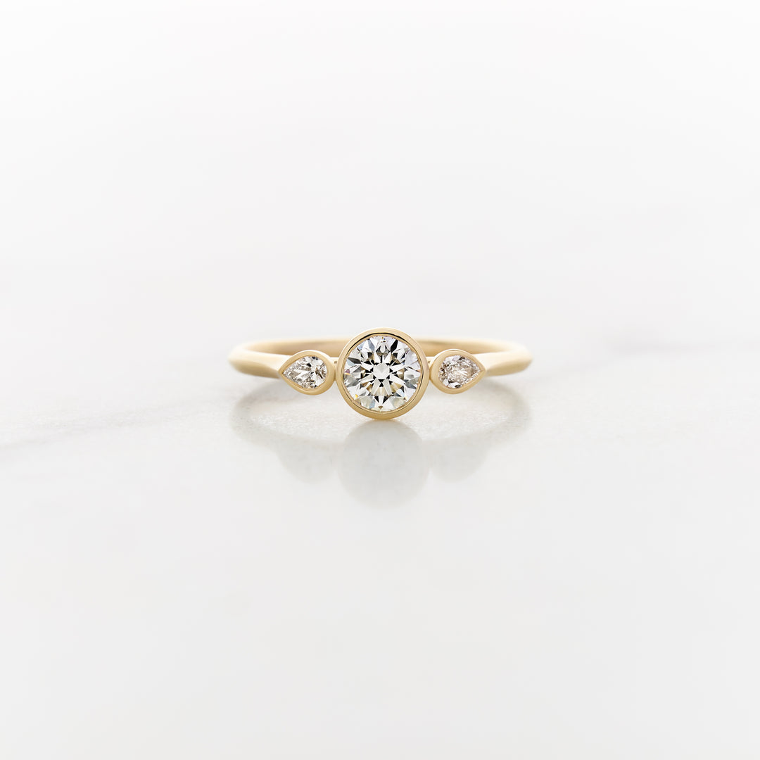 Posey Round Side Stone Ring