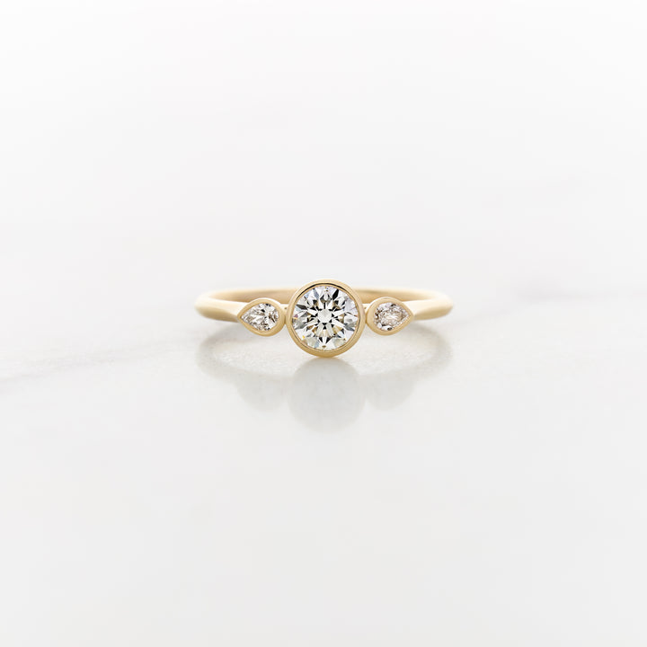 Posey Round Side Stone Ring