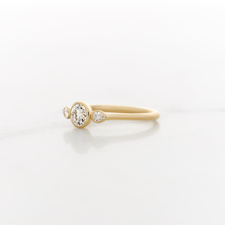 Posey Round Side Stone Ring