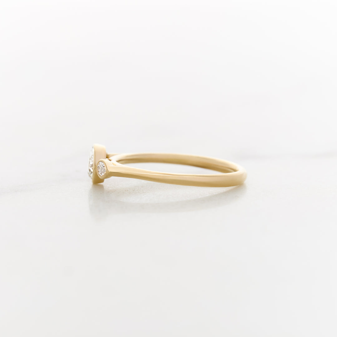 Posey Round Side Stone Ring