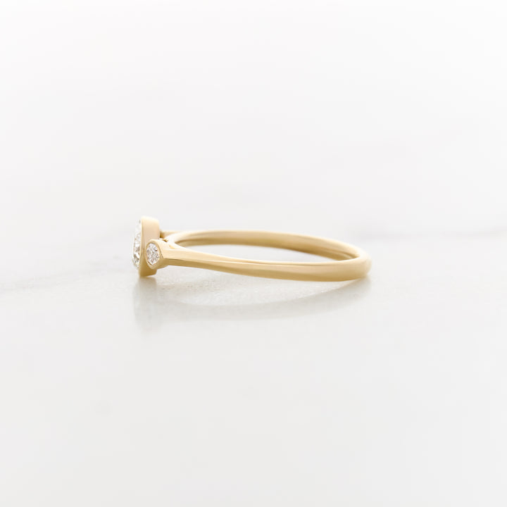 Posey Round Side Stone Ring