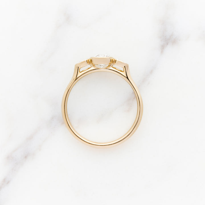 Posey Round Side Stone Ring