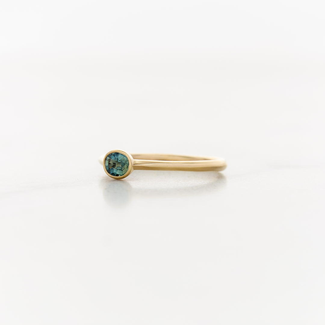 Petite Sapphire Bezel Ring