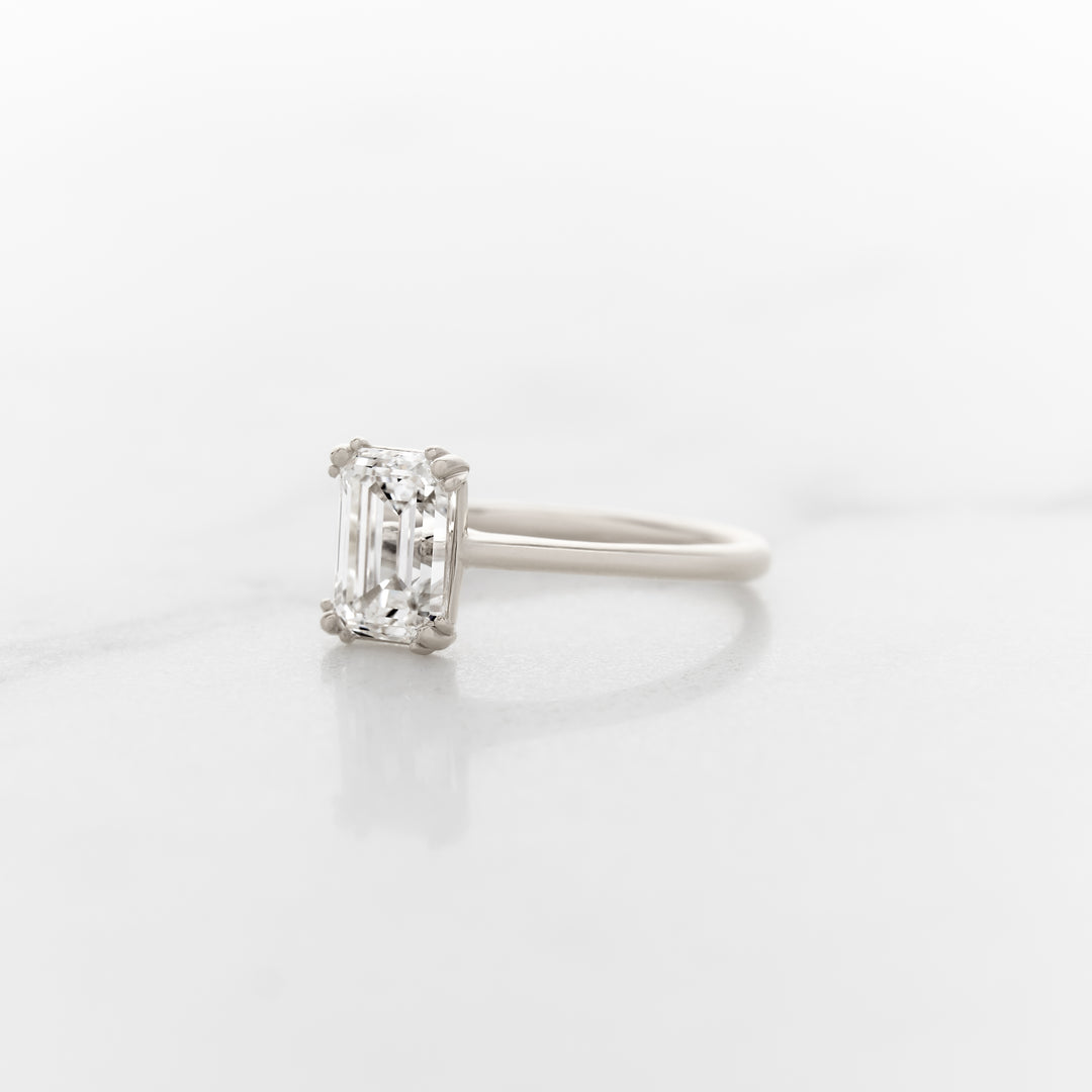 Tulip Emerald Cut Solitaire