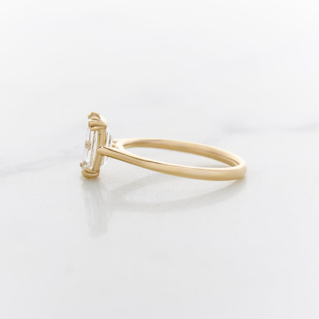 Tulip Emerald Cut Solitaire