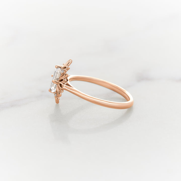 Ivy Emerald Cut Halo Ring