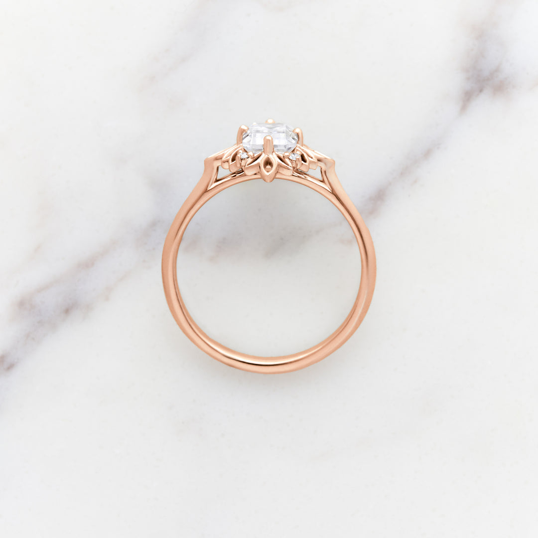 Ivy Emerald Cut Halo Ring