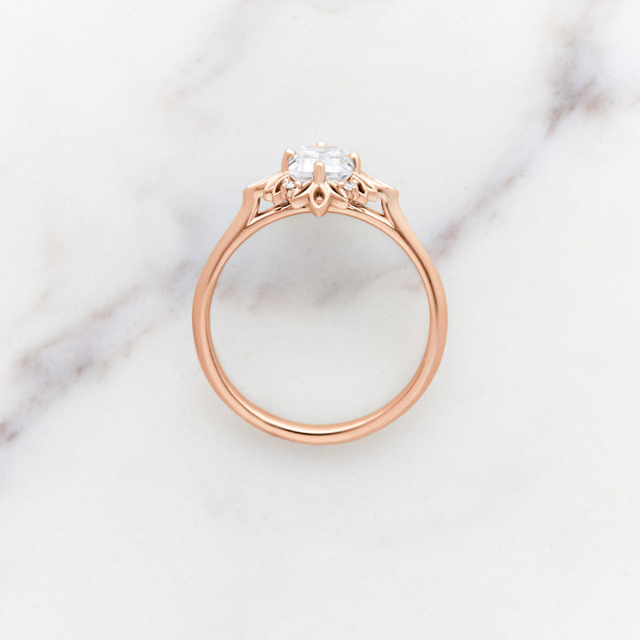 Ivy Emerald Cut Halo Ring