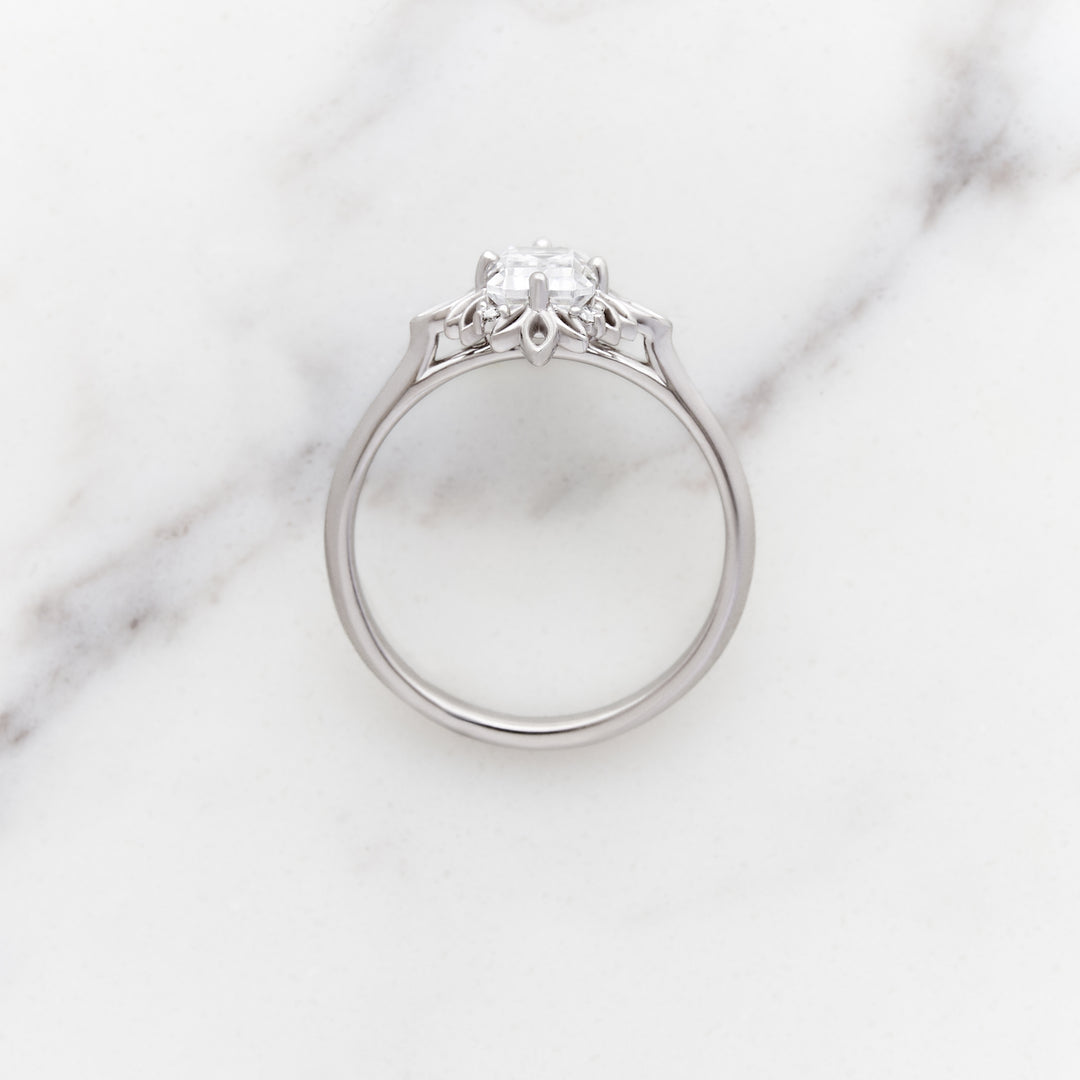 Ivy Emerald Cut Halo Ring
