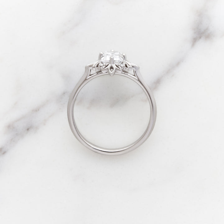 Ivy Emerald Cut Halo Ring