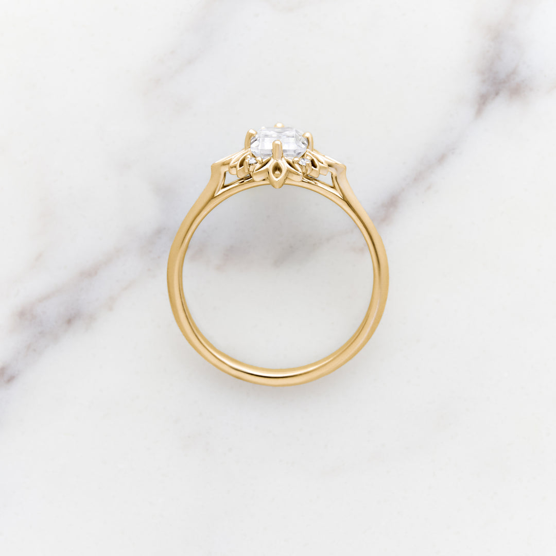 Ivy Emerald Cut Halo Ring