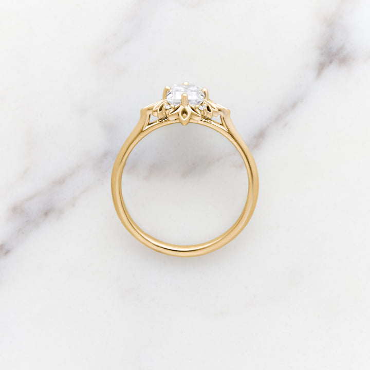 Ivy Emerald Cut Halo Ring