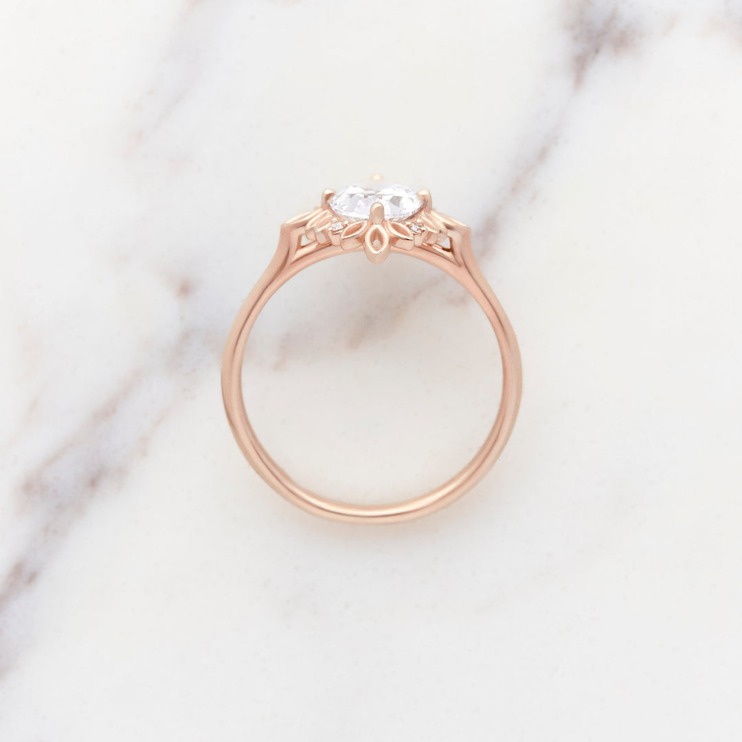 Ivy Oval Halo Ring