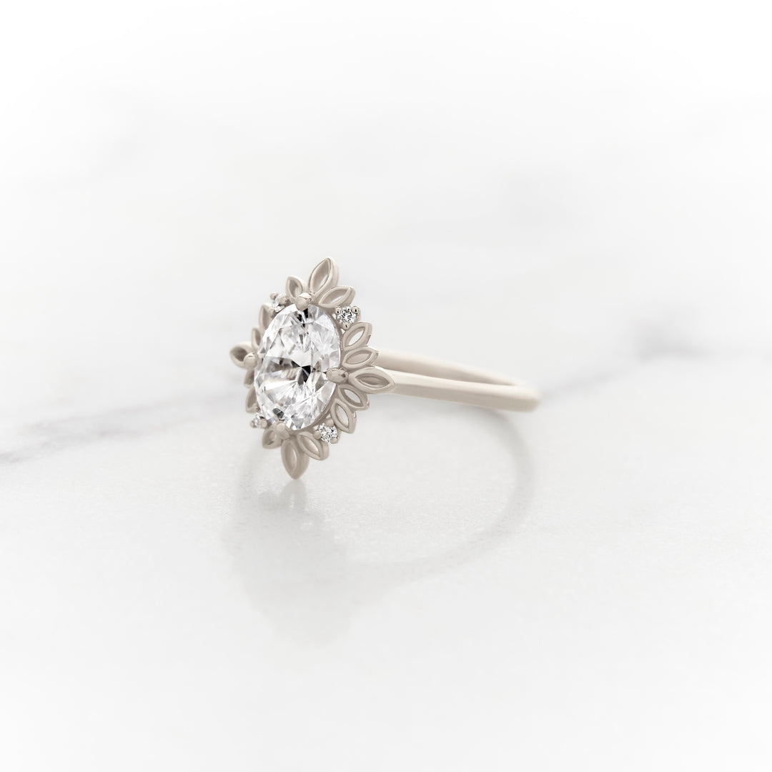 Ivy Oval Halo Ring