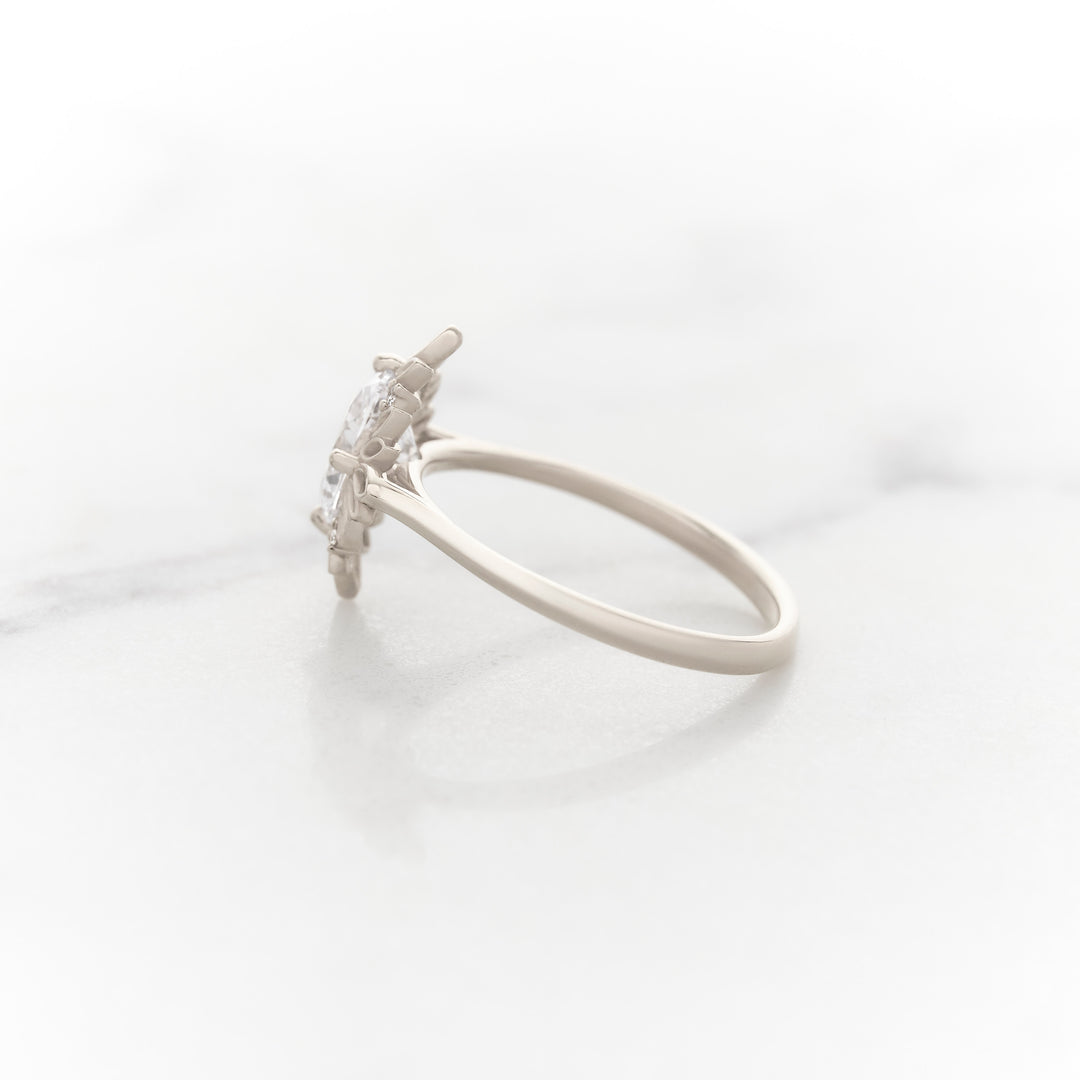 Ivy Oval Halo Ring