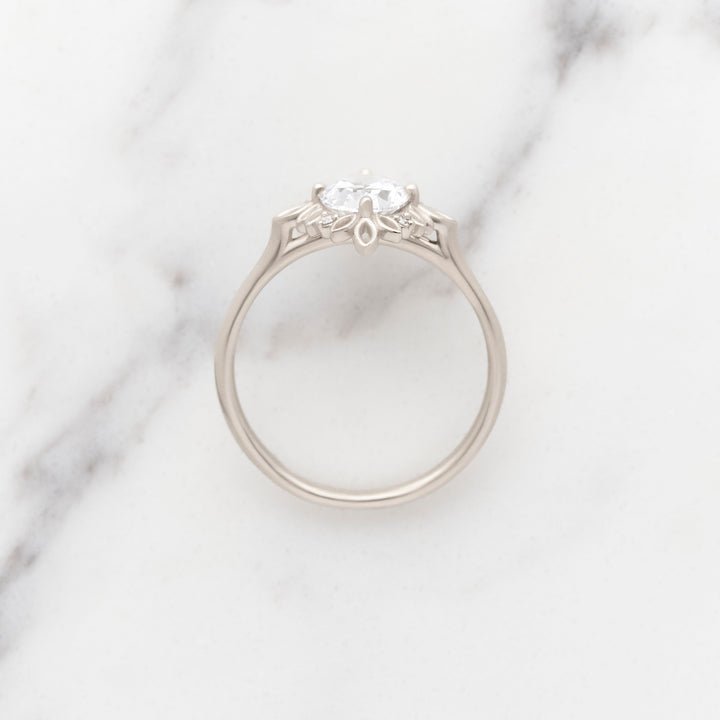 Ivy Oval Halo Ring