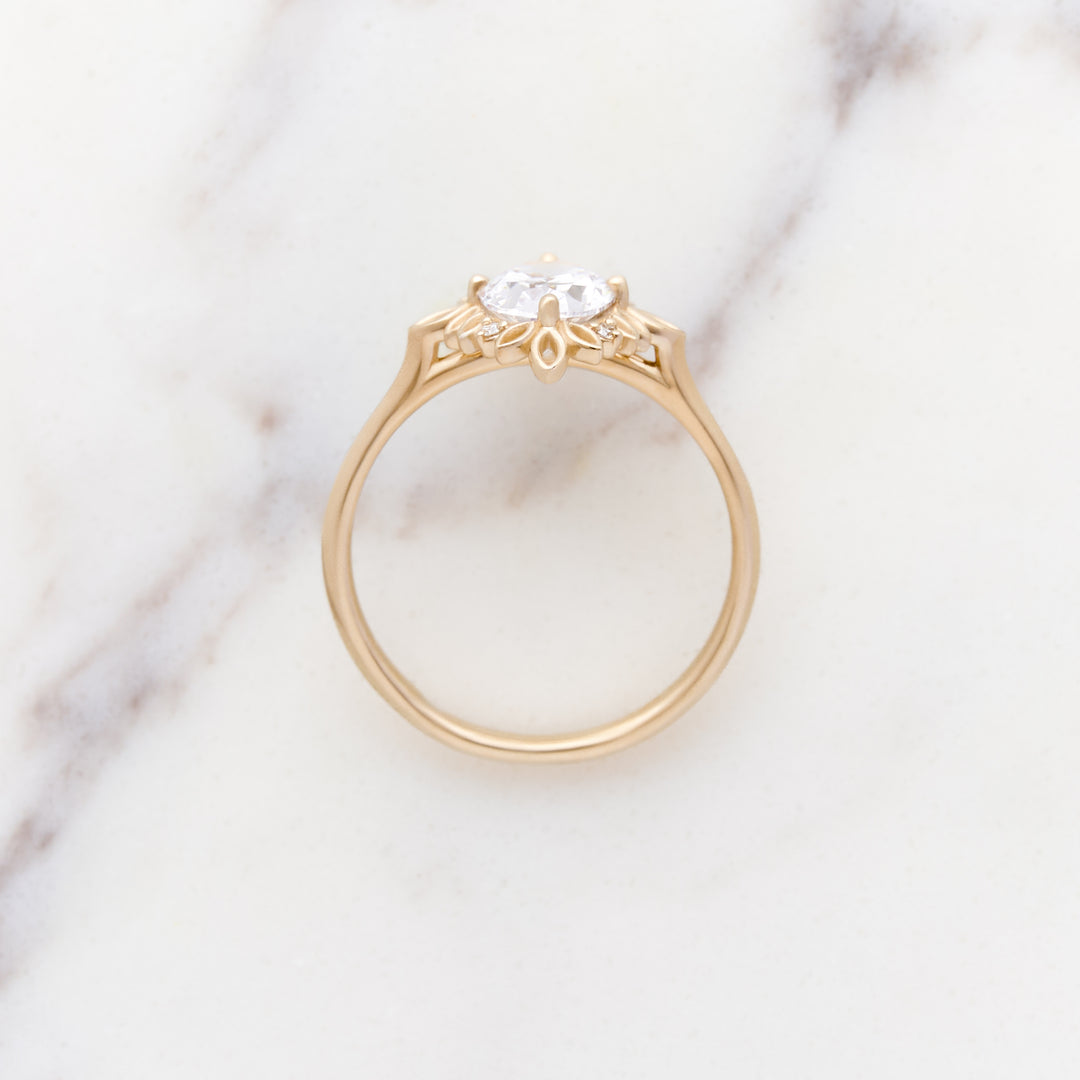 Ivy Oval Halo Ring