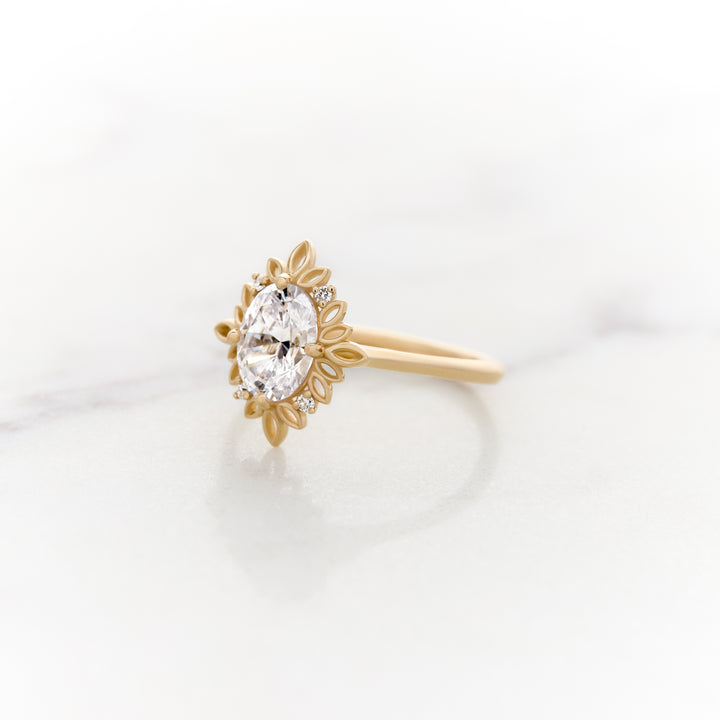 Ivy Oval Halo Ring