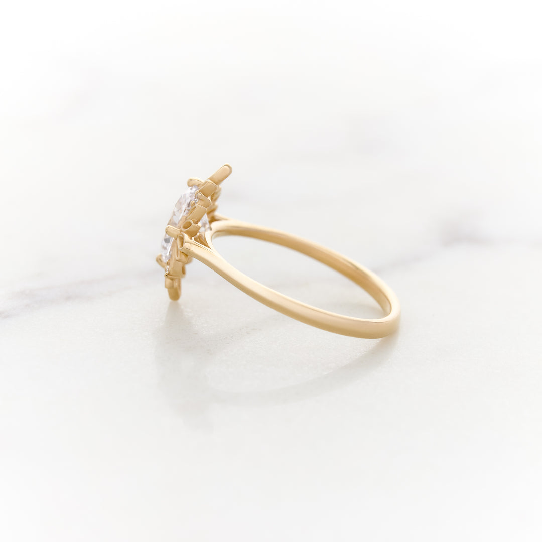 Ivy Oval Halo Ring