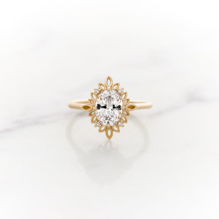 Ivy Oval Halo Ring