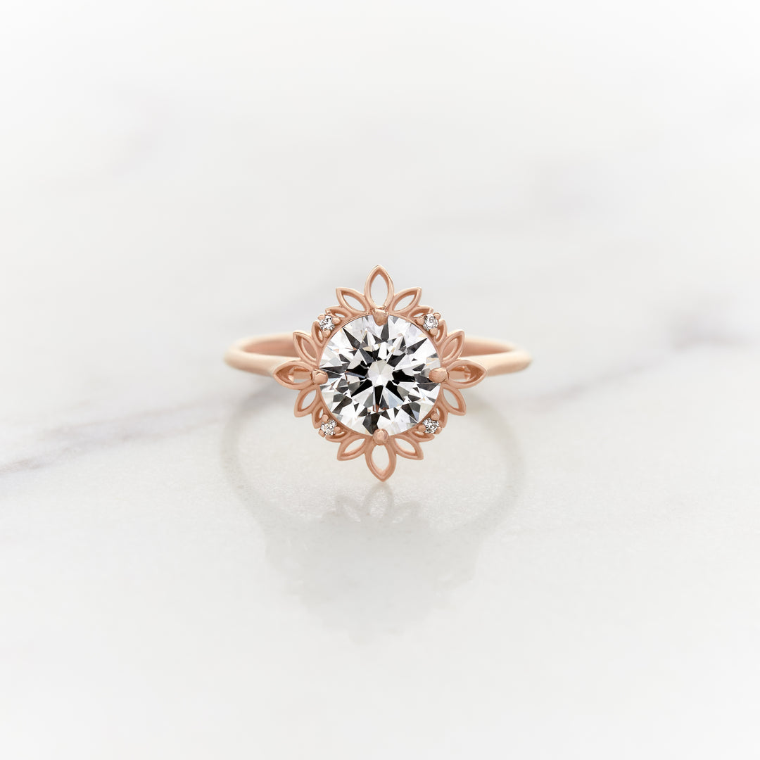 Ivy Round Halo Ring