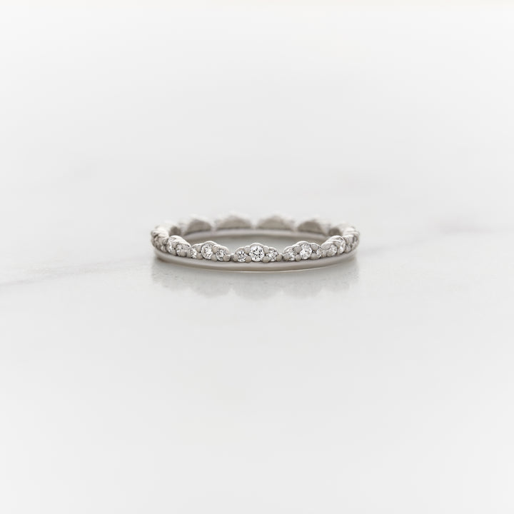 Ranunculus Single Sided Diamond Eternity Band