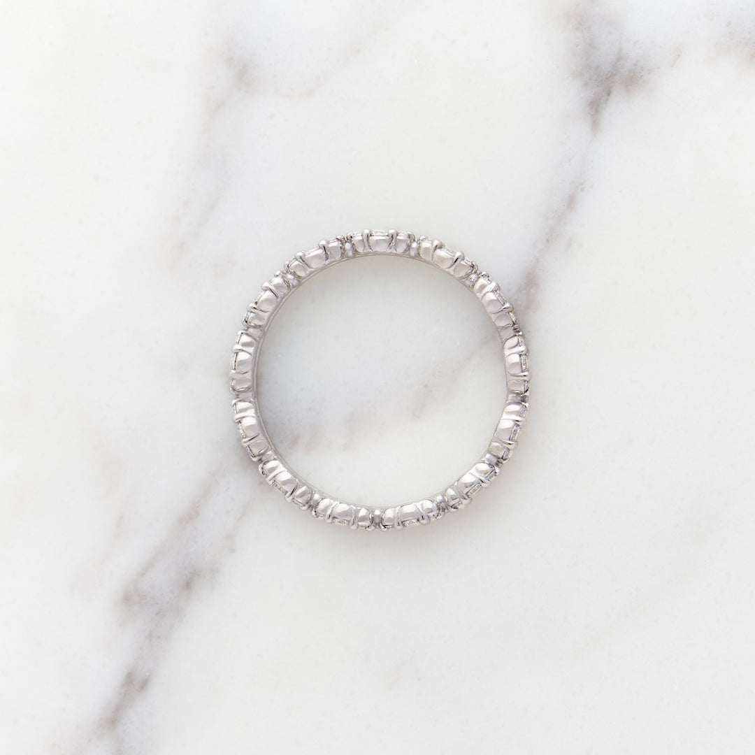 Ranunculus Single Sided Diamond Eternity Band