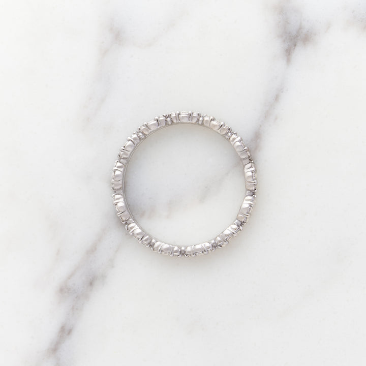 Ranunculus Single Sided Diamond Eternity Band