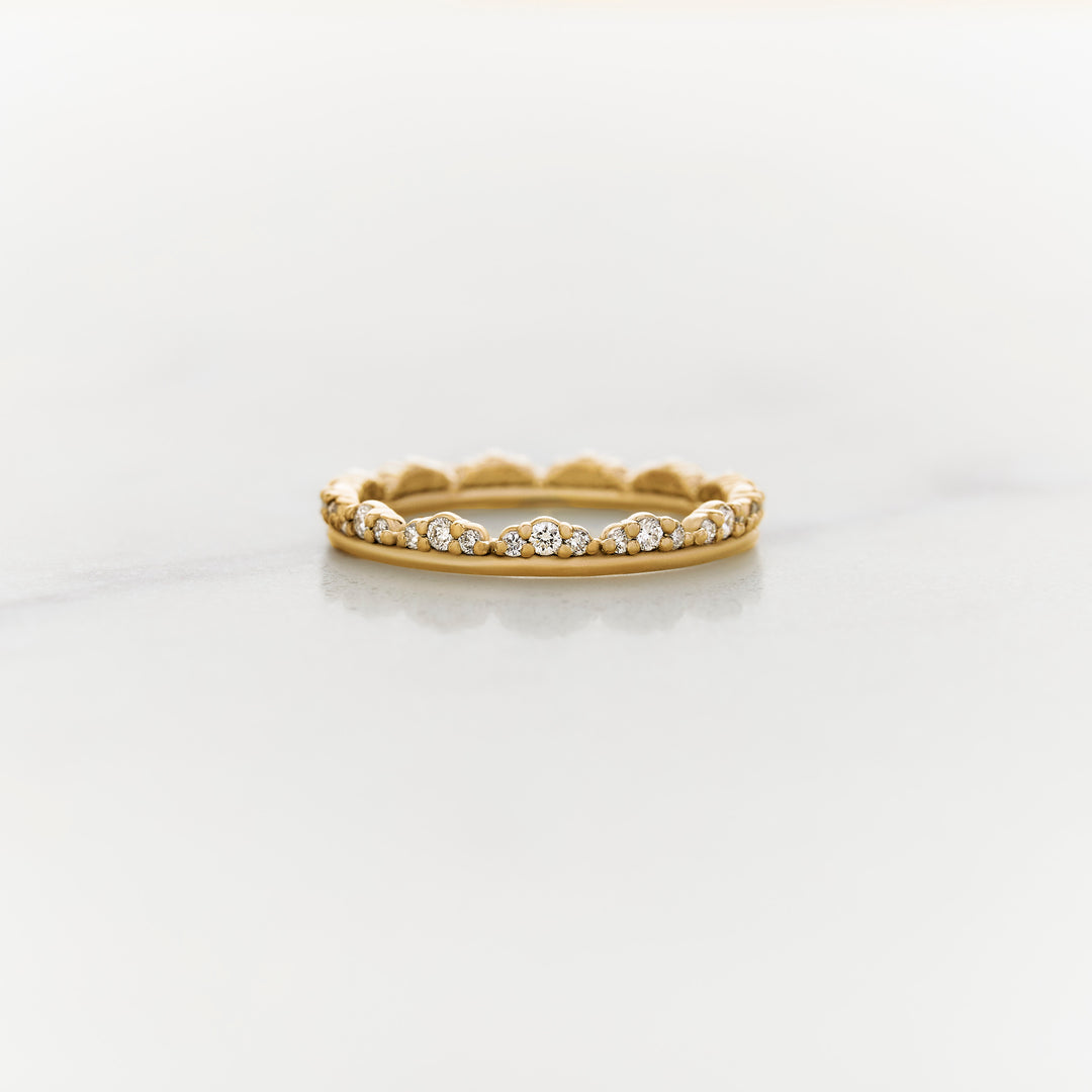 Ranunculus Single Sided Diamond Eternity Band