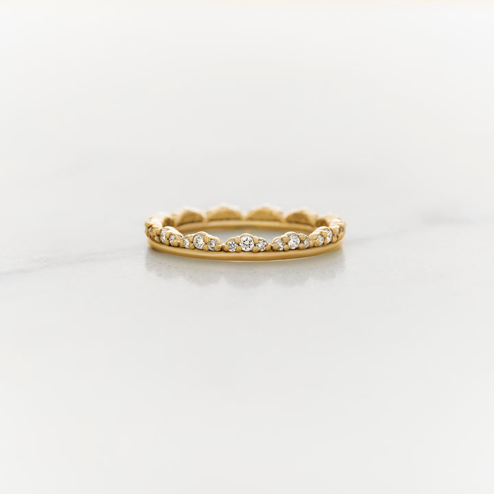 Ranunculus Single Sided Diamond Eternity Band