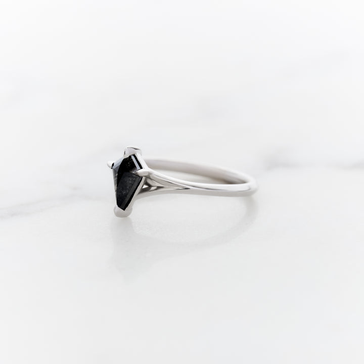 0.81ct Kite Cut Galaxy Diamond Orchid Ring