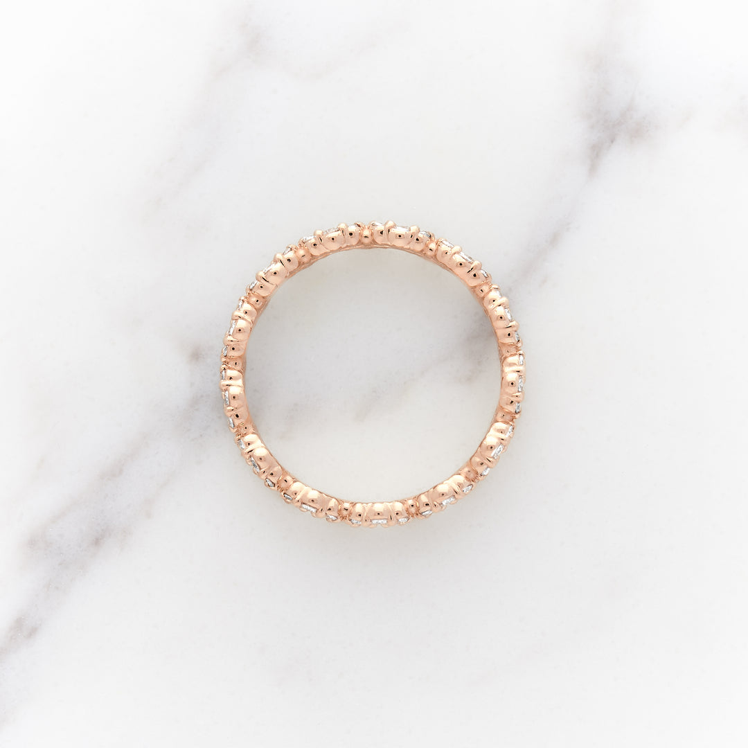 Ranunculus Double Sided Diamond Eternity Band