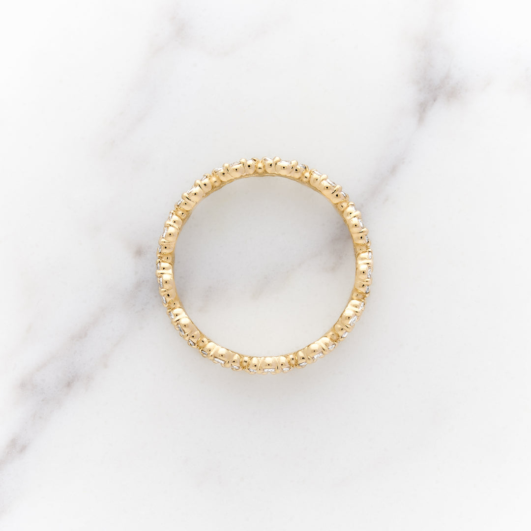 Ranunculus Double Sided Diamond Eternity Band