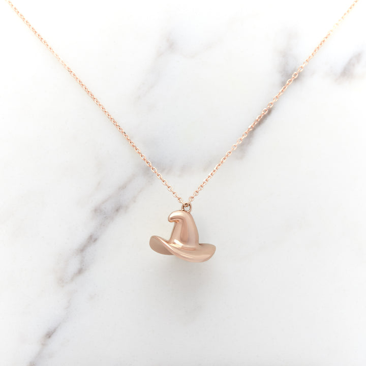 Gold Witch Hat Charm or Necklace