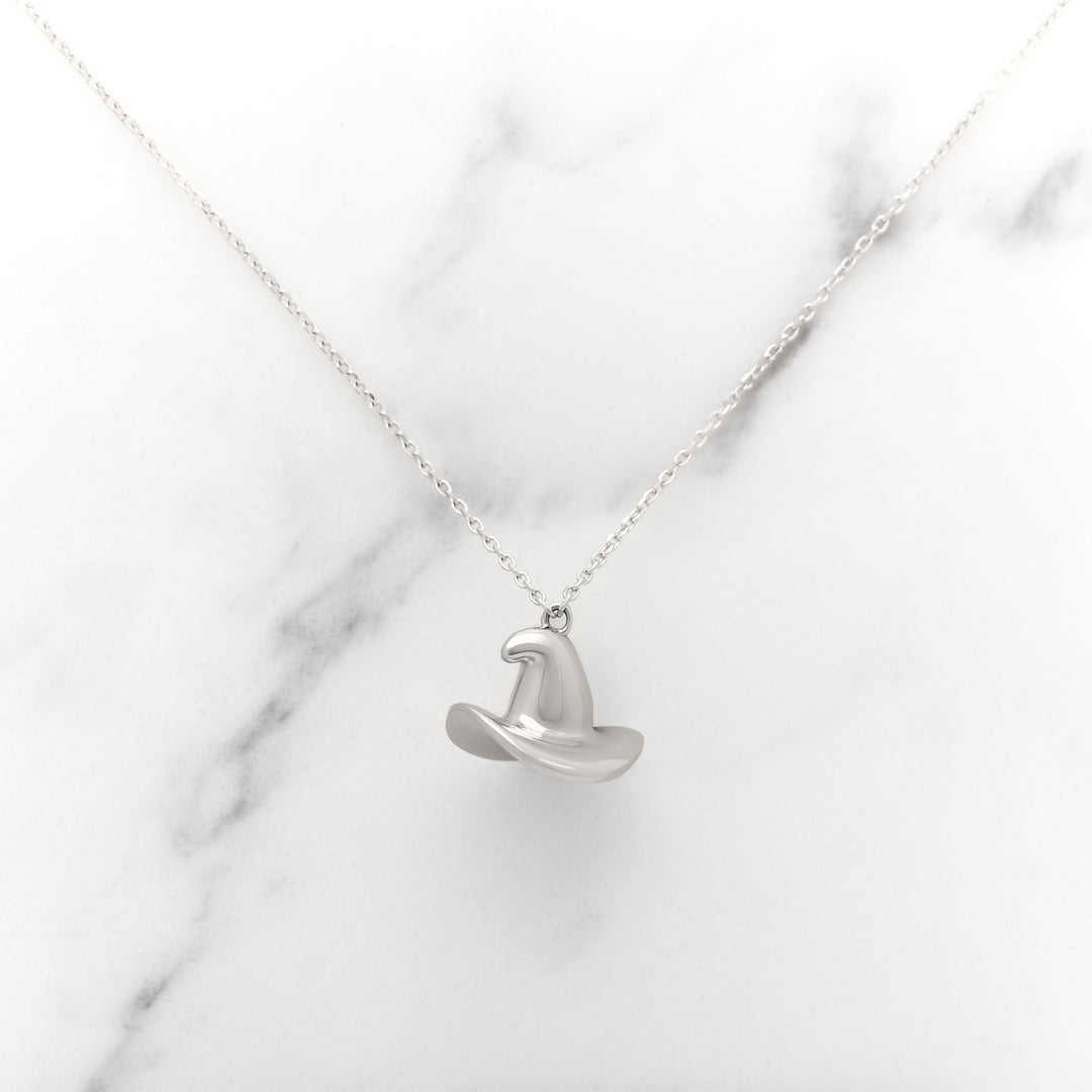 Gold Witch Hat Charm or Necklace