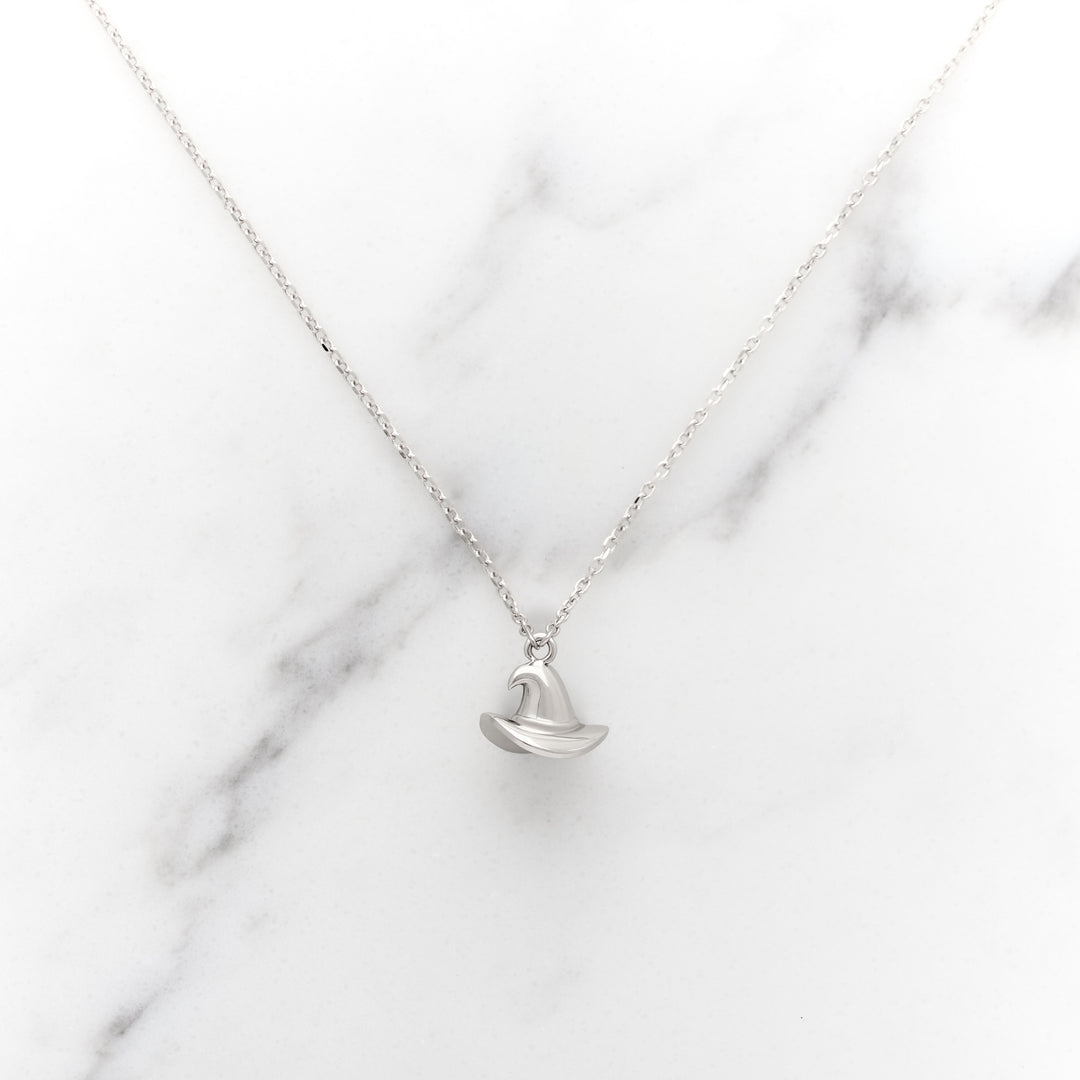 Gold Witch Hat Charm or Necklace