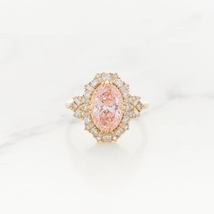 Pink Diamond in a Ballerina Halo