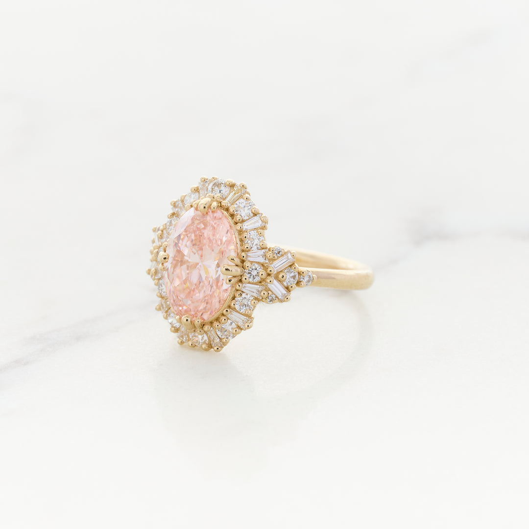 Pink Diamond in a Ballerina Halo
