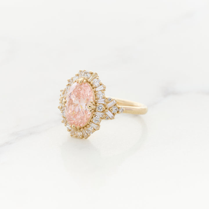 Pink Diamond in a Ballerina Halo