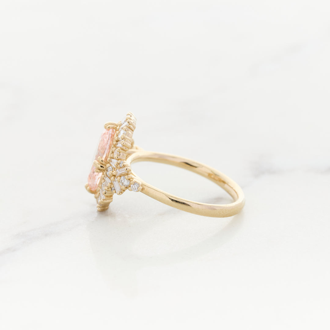 Pink Diamond in a Ballerina Halo