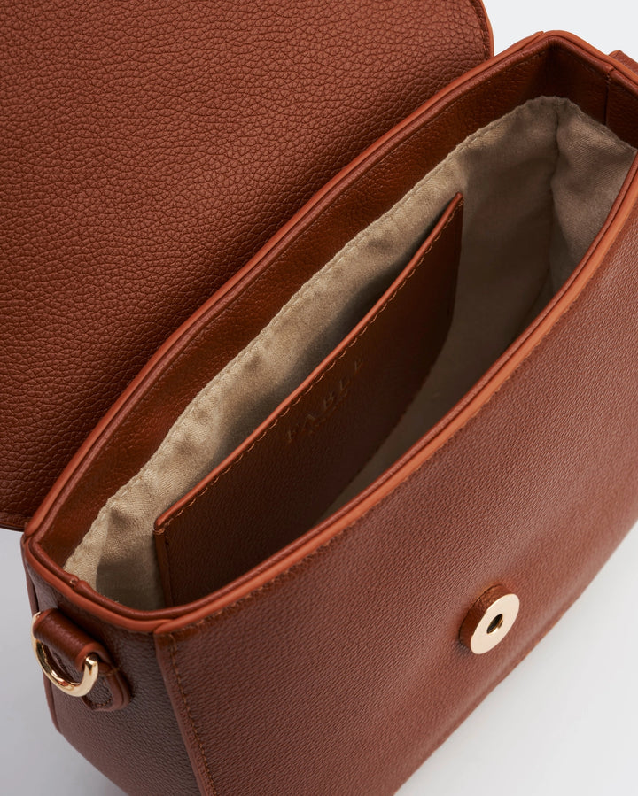 Tan Saddle Crossbody Bag