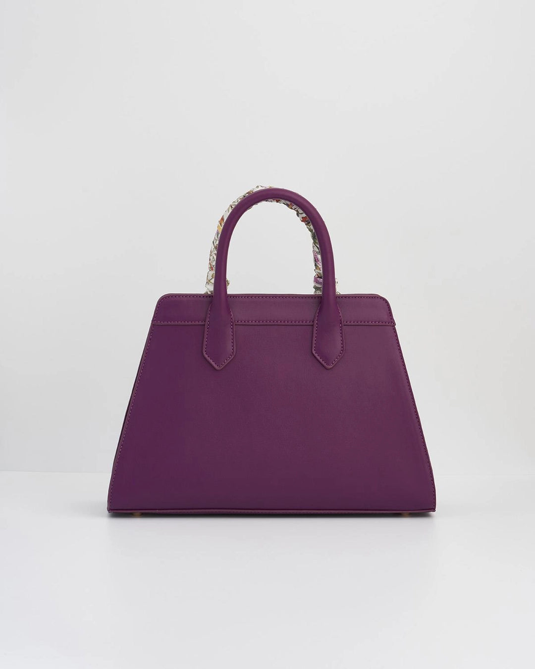 Fable Floral Engravings Large Plum Tote